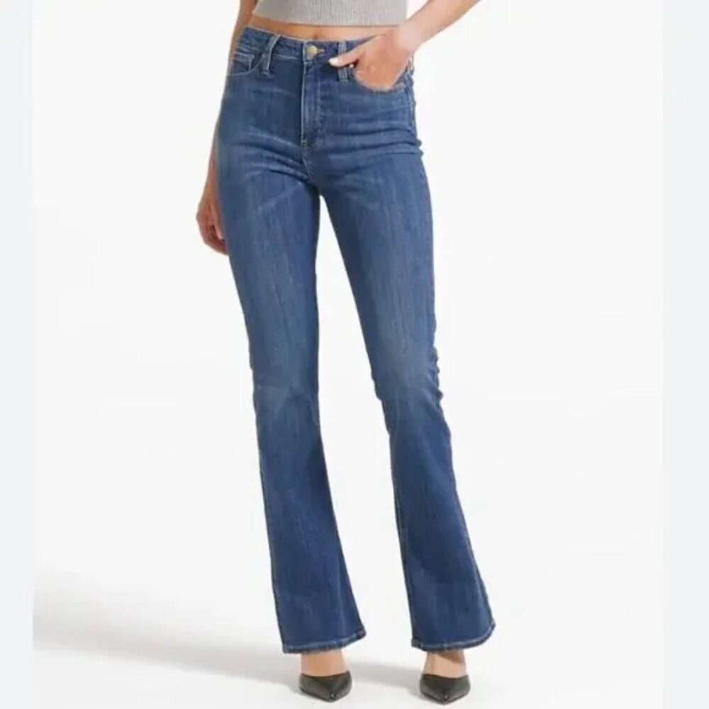 J. Crew Skinny Flare Jeans Size 26 Wakeman Wash Stretch Denim BT481